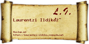 Laurentzi Ildikó névjegykártya